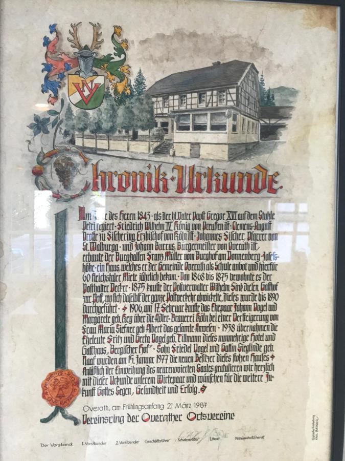Bergischer Hof Overath Exteriér fotografie